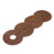 Coffee Solid Oak Pipe Covers for 15mm Radiator Pipes To Complement Coffee Flooring