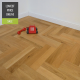 Sawbury Engineered Natural Oak Brushed and Oiled 90mm x 15/3mm Parquet Wood Flooring | Parquet Herringbone Flooring