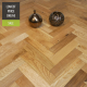 Sawbury Engineered Natural Oak Brushed and Lacquered 90mm x 15/4mm Parquet Wood Flooring | Parquet Herringbone Flooring