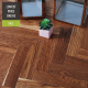 Sawbury Solid Smoked Oak Brushed and Matt Lacquered 70mm x 18mm Parquet Wood Flooring | Parquet Herringbone Flooring