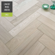 Sawbury Elite Engineered Unfinished Oak Brushed 120mm x 20/6mm Parquet Wood Flooring | Parquet Herringbone Flooring