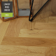 Sawbury Engineered Natural Oak Brushed and Lacquered Click Lok 150mm x 14/3mm Parquet Wood Flooring | Parquet Herringbone Flooring