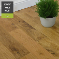 Edmonton Solid Natural Oak Brushed and Oiled 125mm X 18mm Wood Flooring