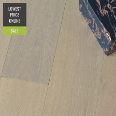 Glanwell Engineered White Oak Brushed and Lacquered 220mm x 15/4mm Wood Flooring