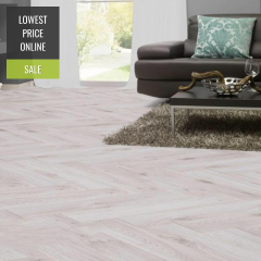 Valore 8mm White Oak Parquet Laminate Flooring | Parquet Herringbone Flooring