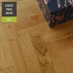 Sawbury Engineered Natural Oak Lacquered 70mm x 11/4mm Parquet Wood Flooring