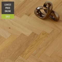 Sawbury Engineered Natural Oak Oiled 70mm x 11/4mm Parquet Wood Flooring | Herringbone Flooring