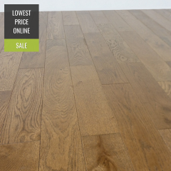 Calder Engineered Coffee Oak Brushed and Lacquered 110mm x 14/2mm Wood Flooring
