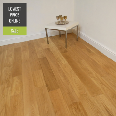 Fyfield Engineered Natural Oak Brushed and Lacquered 125mm x 14/3mm Wood Flooring