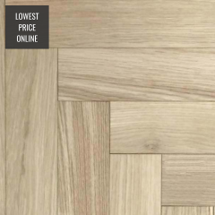 Sawbury Engineered Unfinished Oak **PRIME** 90mm x 18/4mm Parquet Wood Flooring | Parquet Herringbone Flooring