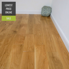 Highgate Solid Natural Oak Lacquered 180mm X 18mm Wood Flooring