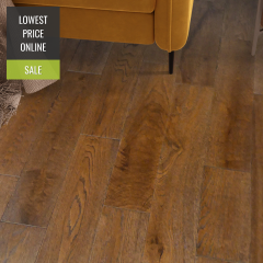 Highgate Engineered Coffee Oak Brushed and Lacquered 150mm x 14/3mm Wood Flooring