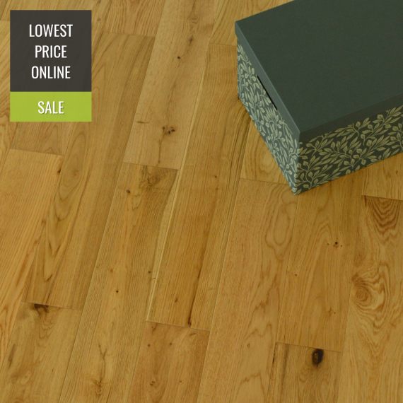 Stockholm Engineered Natural Oak Lacquered 110mm x 14/3mm Wood Flooring