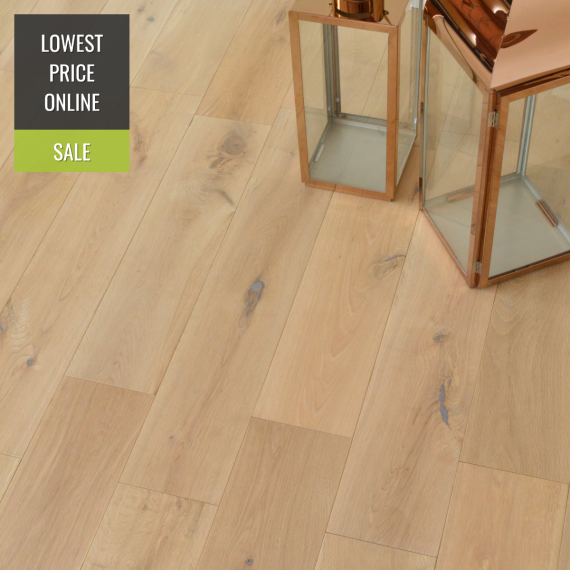 Edmonton Solid Unfinished Oak 150mm x 18mm Wood Flooring | Solid Wood Flooring