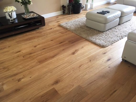 Stockholm Engineered Light Smoked Oak Distressed Brushed and Lacquered 189mm x 14/3mm Click Lok Wood Flooring (Wooden Flooring)