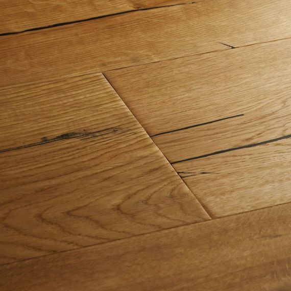 Highgate Engineered Natural Oak Oiled Distressed 190mm x 15/4mm Wood Flooring