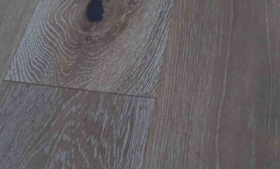 Fyfield Engineered Smoked Oak Brushed and White Oiled 190mm x 15/4mm Wood Flooring