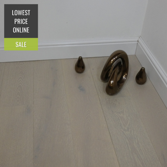 Highgate Engineered White Oak Brushed and Lacquered Click Lok 165mm x 15/4mm Wood Flooring