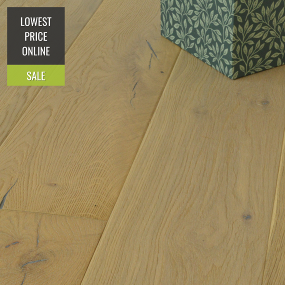 Highgate Engineered Smoked Oak White Oiled and Distressed 220mm x 15/4mm Wood Flooring