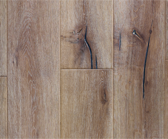 Milano Elite Engineered White Oak Distressed 220mm 15/4mm Wood Flooring (Wooden Flooring)