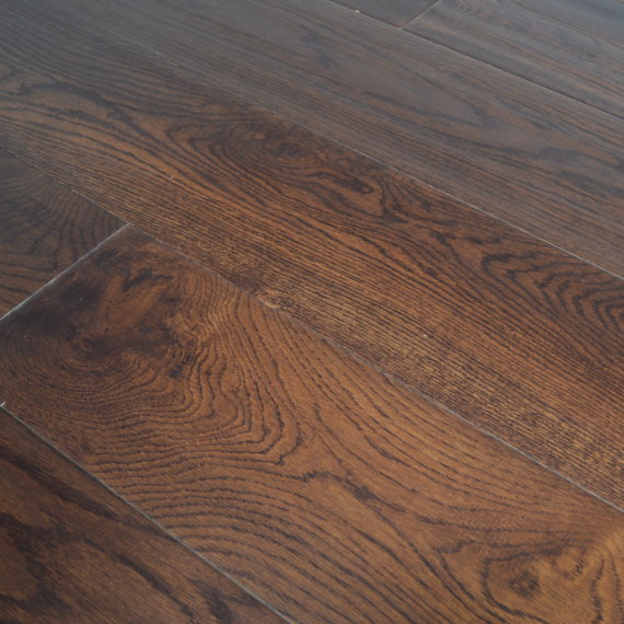 Cressington Elite Engineered Coffee Oak Handscraped 190mm x 20/6mm Wood Flooring (Wooden Flooring)