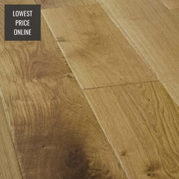 Milano Engineered Natural Oak Rustic Aged Brushed and Oiled 150mm x 18/4mm Wood Flooring