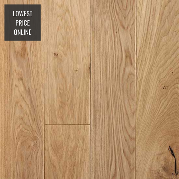 Caledonian Engineered Nevis Oak Lacquered 125mm x 18/5mm Wood Flooring (Wooden Flooring)