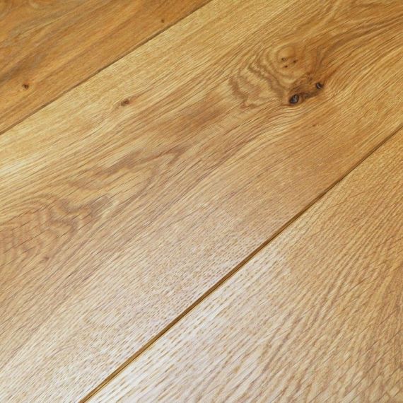 UK Handfinished Engineered Natural Oak Rustic Brushed and Oiled 260mm x 18/6mm Wood Flooring