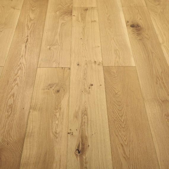 UK Handfinished Engineered Natural Oak Rustic Deep Brushed and Oiled 300mm x 18/6mm Wood Flooring