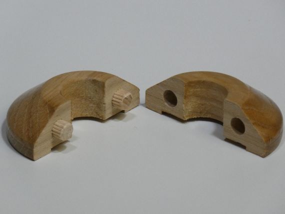 Solid Oak Pipe Covers for 15mm Radiator Pipes To Complement Natural Oak Flooring