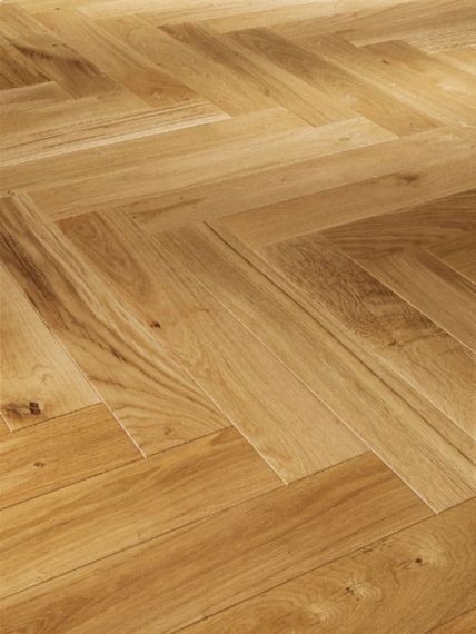 Sawbury Engineered Natural Oak Lacquered 70mm x 18/4mm Parquet Wood Flooring
