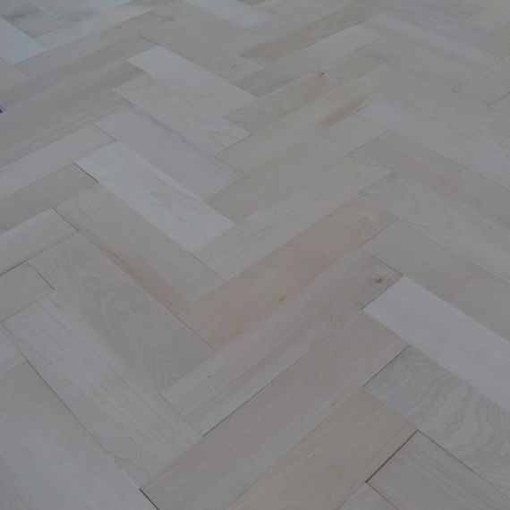 Sawbury Solid Natural Maple Unfinished **PRIME** 70mm x 20mm Parquet Wood Flooring