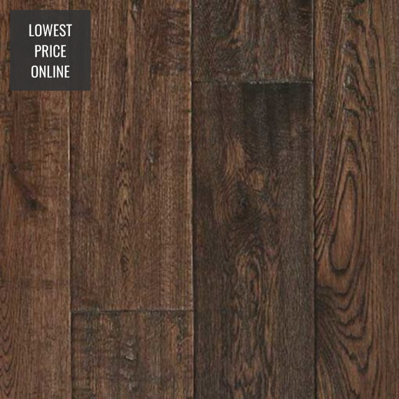 Barnworth Solid Burghley Oak Rustic Handscraped and Lacquered 150mm x 18mm Wood Flooring (Wooden Flooring)