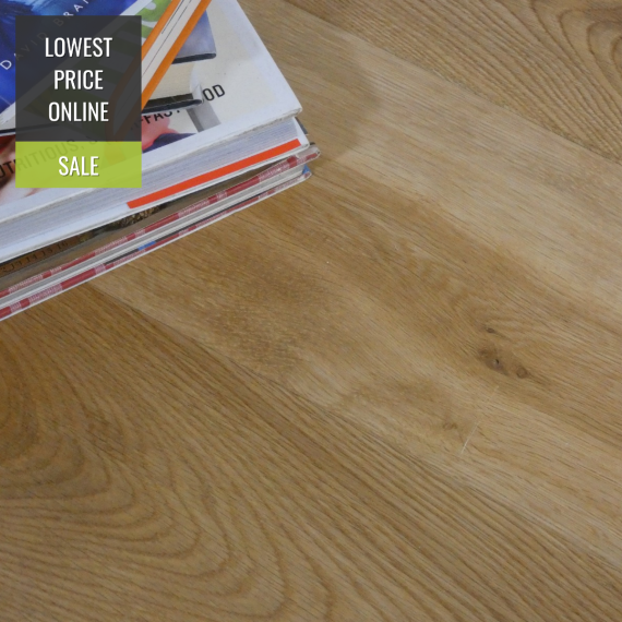 Highgate Engineered Natural Oak Rustic Aged Brushed and Oiled 180mm x 15/4mm Wood Flooring