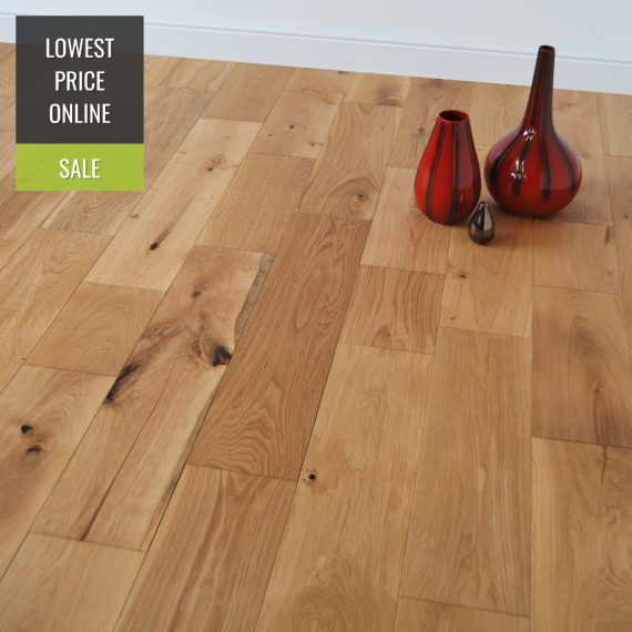 Highgate Engineered Natural Oak Brushed and Oiled 190mm x 14/2mm Wood Flooring