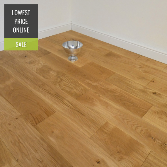 Highgate Solid Natural Oak Brushed & Oiled 180mm X 18mm Wood Flooring | Solid Wood Flooring