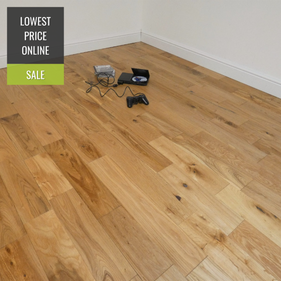 Edmonton Engineered Natural Oak Brushed and Oiled 115mm x 14/3mm Wood Flooring