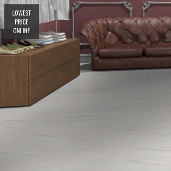 Egger Kingsize 8mm Aqua Plus Light Levanto Marble Laminate Flooring - EPL005 (Wooden Flooring)