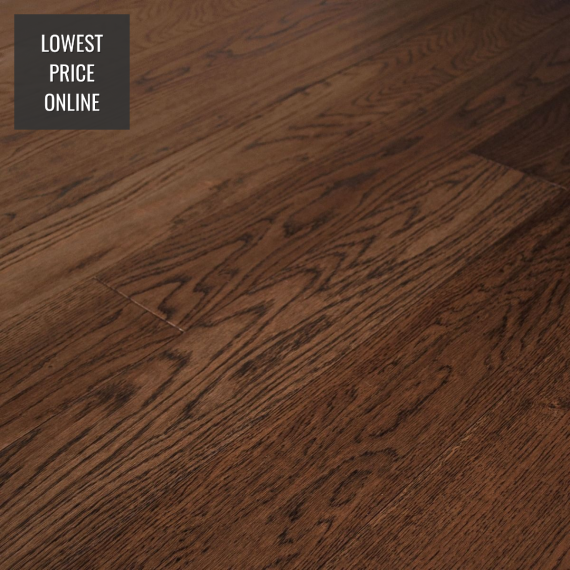 Edmonton Solid Smoked Oak Handscraped 203mm x 18mm Wood Flooring | Solid Wood Flooring