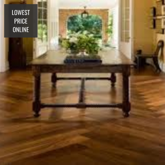 Sawbury Engineered American Black Walnut 125mm x 14/3mm Parquet Wood Flooring | Parquet Herringbone Flooring