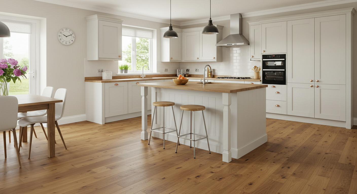 How to Pair Engineered Flooring with Kitchen Units